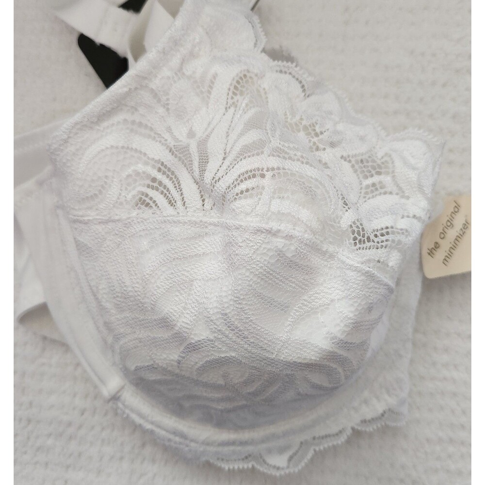 Lilyette Minimizer Bra 40DD White Style 0428 Signature Shaping Underwire NWT - Picture 4 of 10